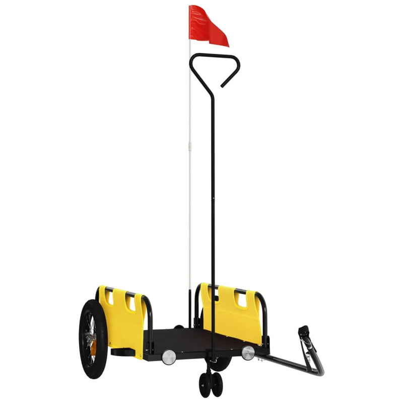 Load image into Gallery viewer, Vidaxl fietstrailer oxford stof en ijzer geel