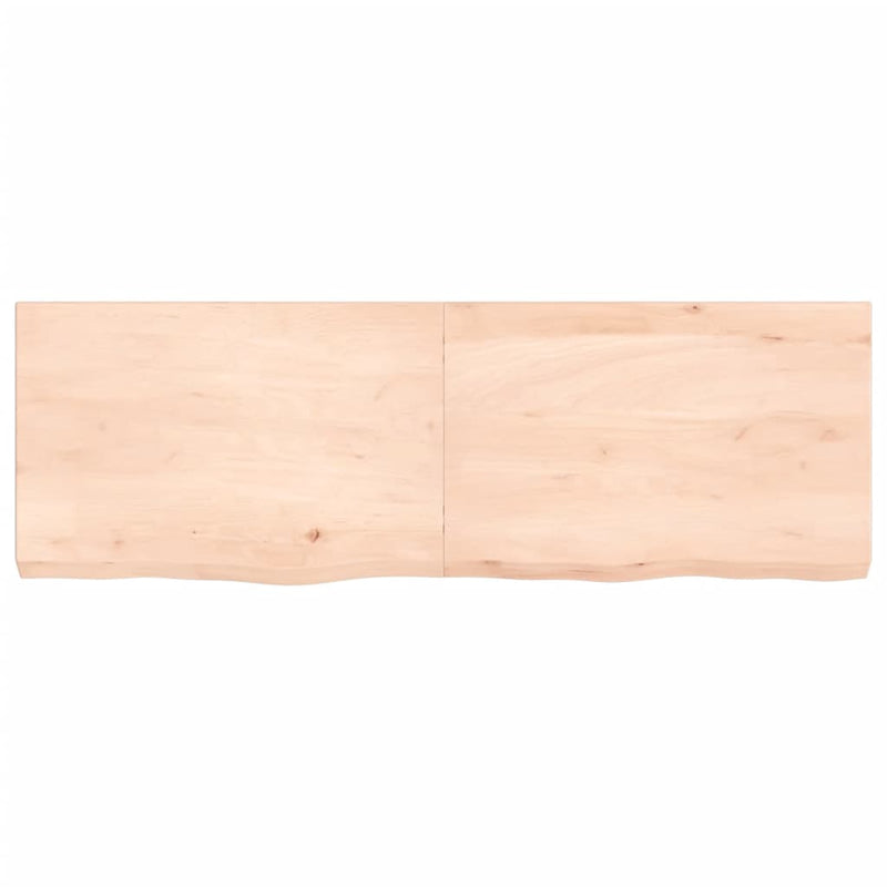 Load image into Gallery viewer, Vidaxl wastafelblad 120x40x(2-6) cm onbehandeld massief hout