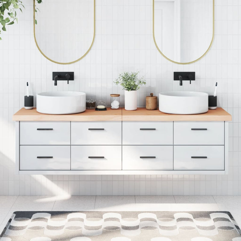 Load image into Gallery viewer, Vidaxl wastafelblad 180x30x(2-6) cm onbehandeld massief hout