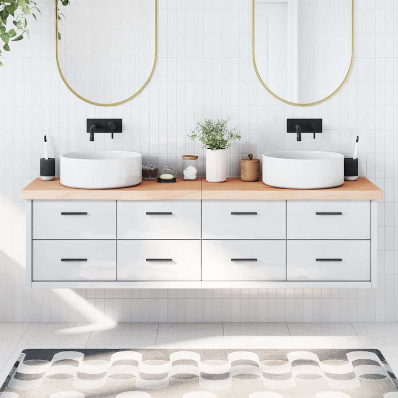 Load image into Gallery viewer, Vidaxl wastafelblad 180x40x(2-6) cm onbehandeld massief hout