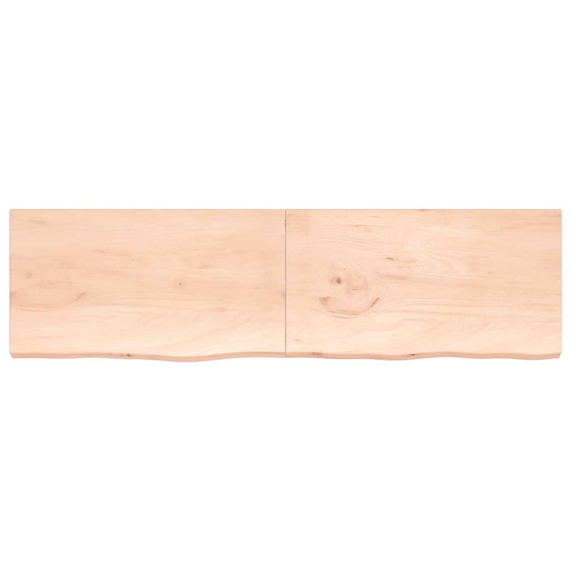 Load image into Gallery viewer, VidaXL Wastafelblad 220x60x(2-4) cm onbehandeld massief hout