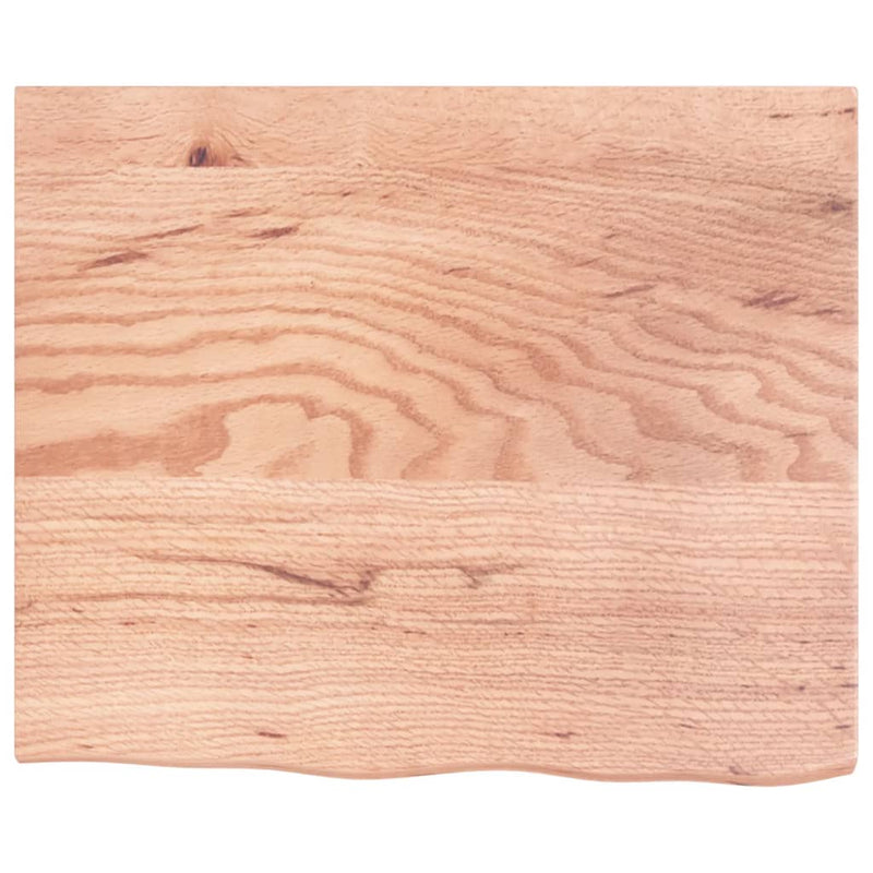 Afbeelding laden in galerijviewer, Vidaxl wastafelblad 60x50x2 behandeld massief hout lichtbruin