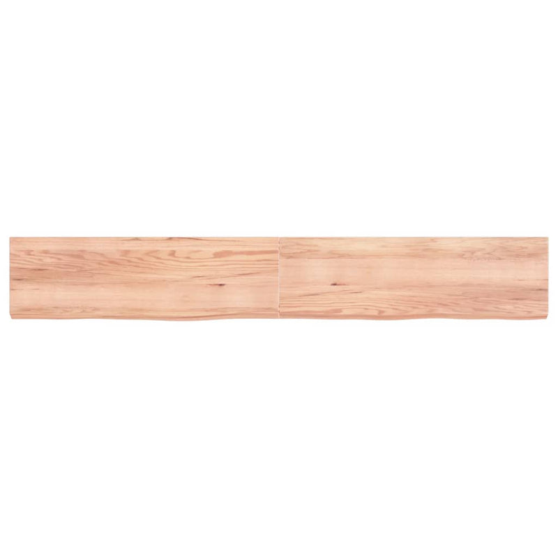 Load image into Gallery viewer, Vidaxl wastafelblad 200x30x(2-6) cm behandeld massief hout lichtbruin