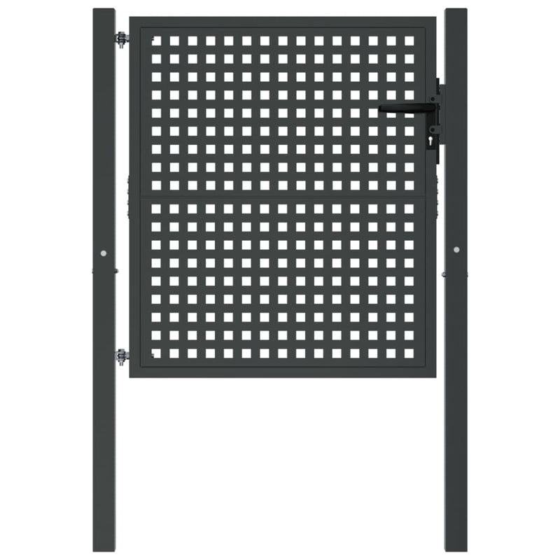 Load image into Gallery viewer, VidaXL Poort 105x150 cm staal antracietkleurig