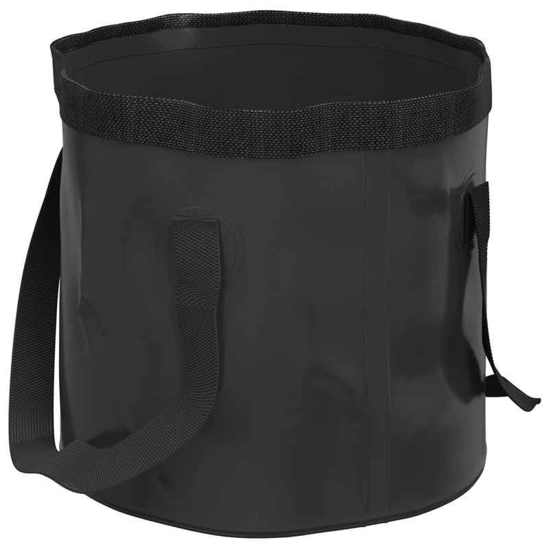 Load image into Gallery viewer, Vidaxl emmers 2 st inklapbaar 30 l pvc zwart