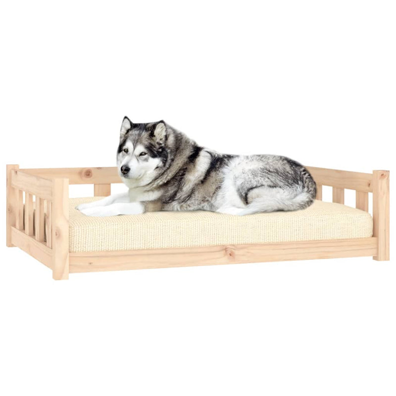 Load image into Gallery viewer, Vidaxl hondenbed 105,5x75,5x28 cm massief grenenhout
