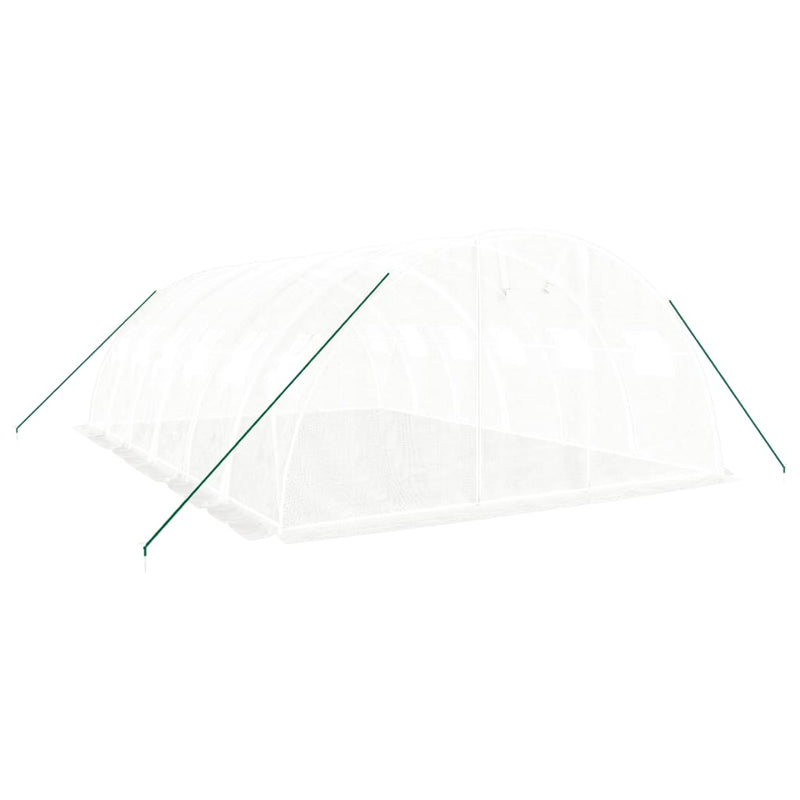 Load image into Gallery viewer, VidaXL Tuinkas met stalen frame 24 m² 6x4x2 m wit
