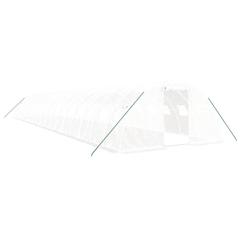 Load image into Gallery viewer, VidaXL Tuinkas met stalen frame 72 m² 18x4x2 m wit