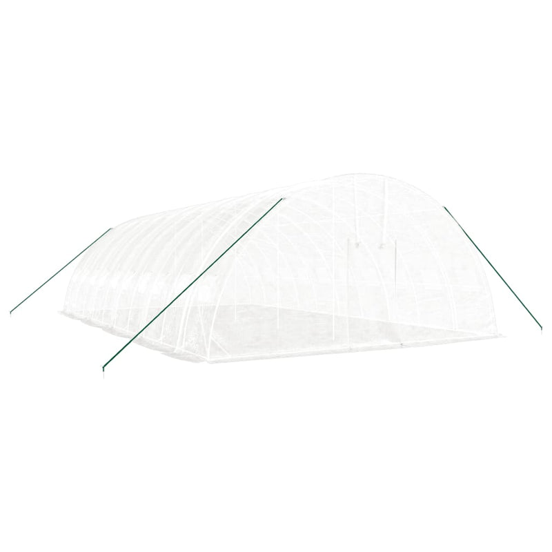 Load image into Gallery viewer, VidaXL Tuinkas met stalen frame 60 m² 10x6x2,85 m wit