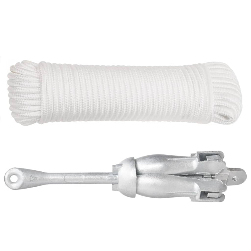 Load image into Gallery viewer, Vidaxl anker met touw inklapbaar 8 kg thermisch verzinkt gietijzer