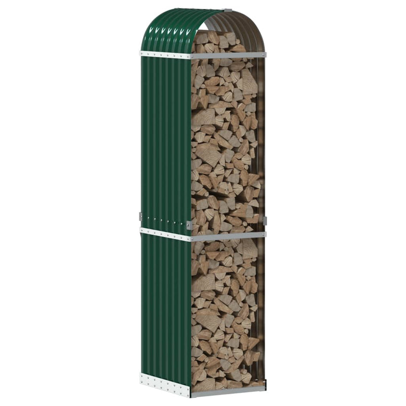 Load image into Gallery viewer, Vidaxl haardhoutopslag 40x45x170 cm gegalvaniseerd staal groen