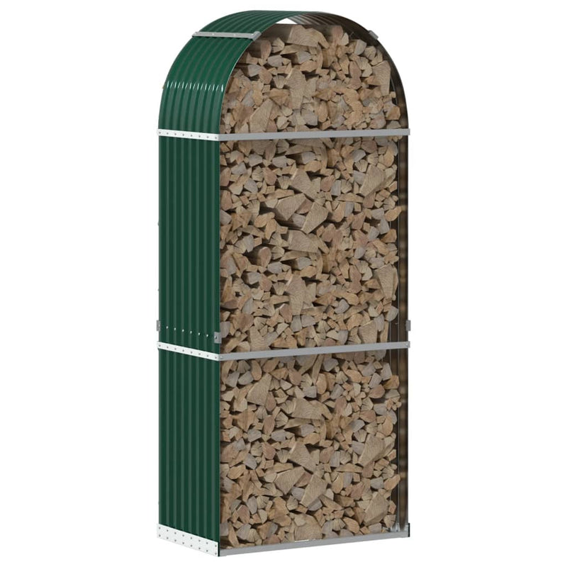 Load image into Gallery viewer, Vidaxl haardhoutopslag 80x45x190 cm gegalvaniseerd staal groen