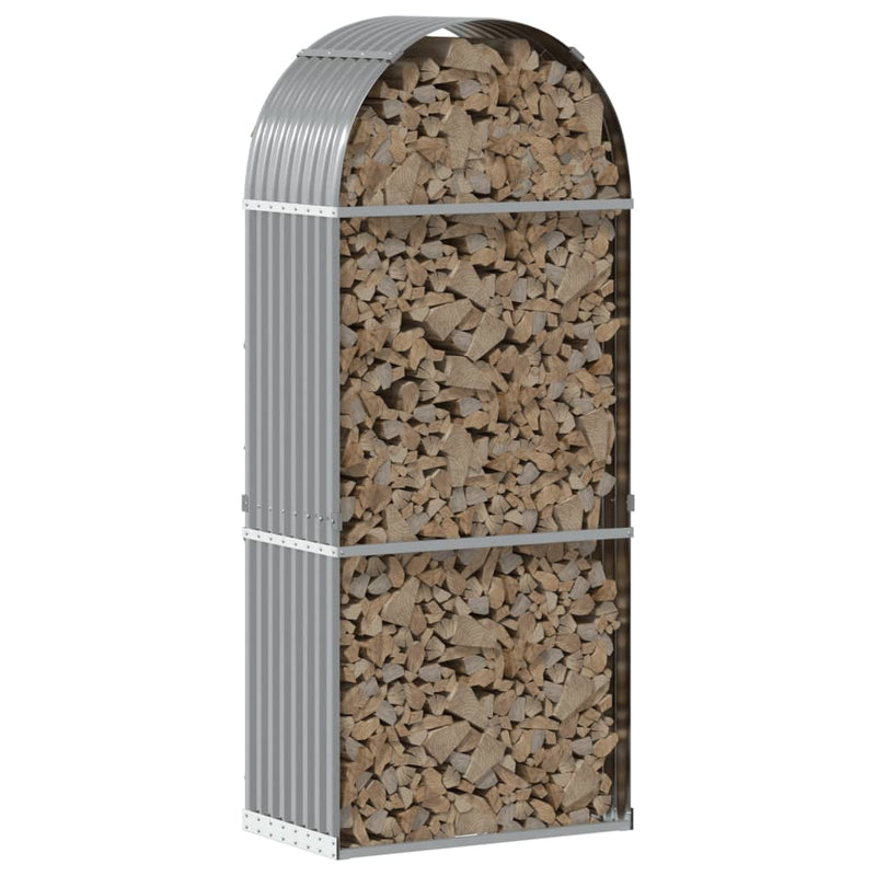 Load image into Gallery viewer, Vidaxl haardhoutopslag 80x45x190 cm gegalvaniseerd staal lichtgrijs