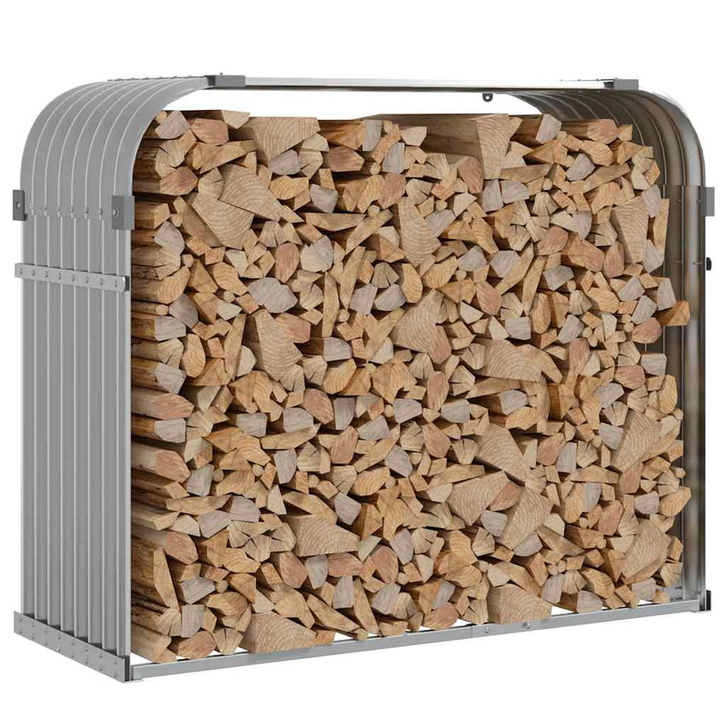 Load image into Gallery viewer, Vidaxl haardhoutopslag 120x45x100 cm gegalvaniseerd staal lichtgrijs