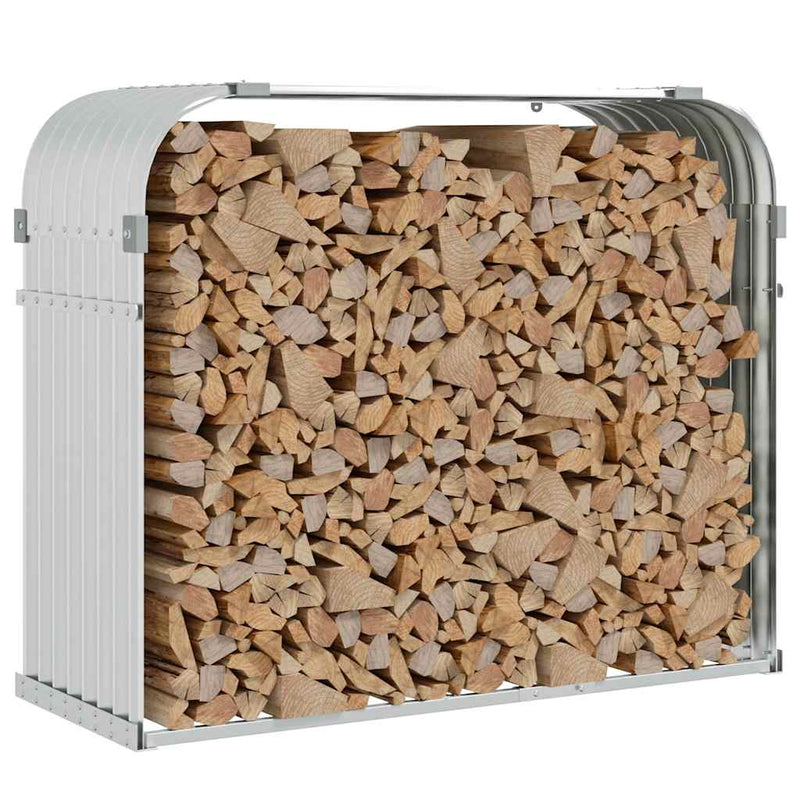 Load image into Gallery viewer, Vidaxl haardhoutopslag 120x45x100 cm gegalvaniseerd staal zilverkleur