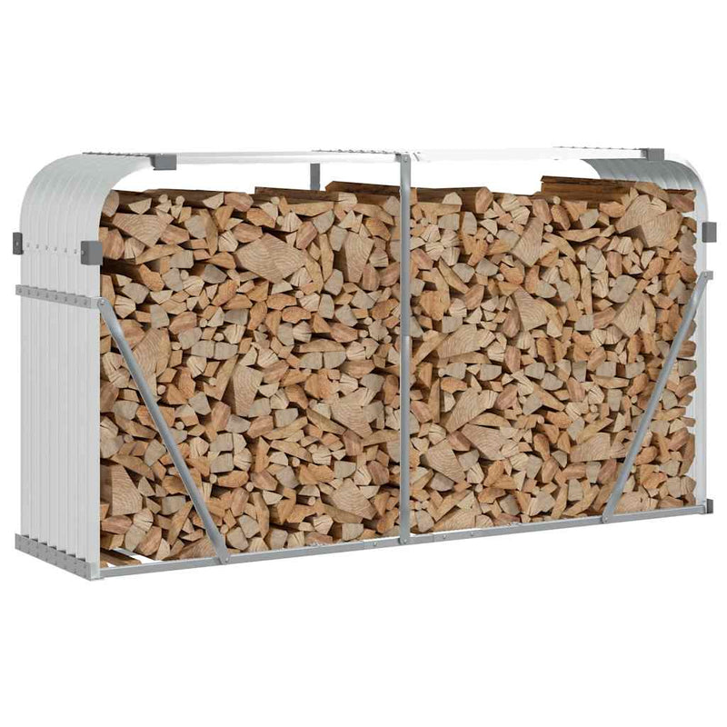 Load image into Gallery viewer, Vidaxl haardhoutopslag 180x45x100 cm gegalvaniseerd staal zilverkleur