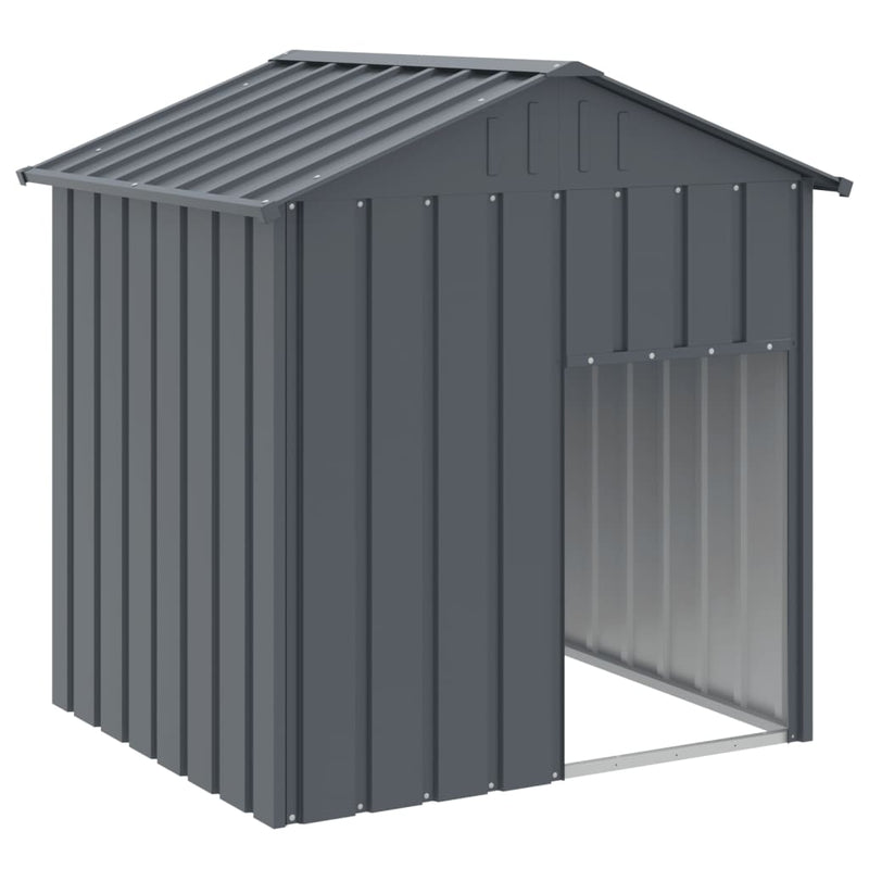 Load image into Gallery viewer, Vidaxl hondenhok met dak 117x103x123 cm gegalvaniseerd staal antraciet
