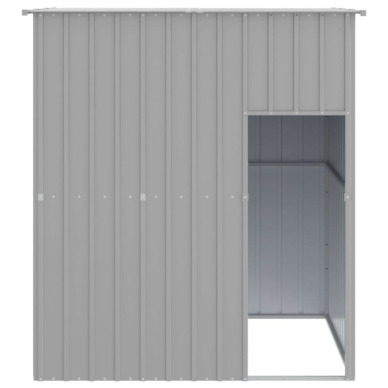 Load image into Gallery viewer, VidaXL Hondenhok met dak 165x153x181 cm gegalvaniseerd staal grijs