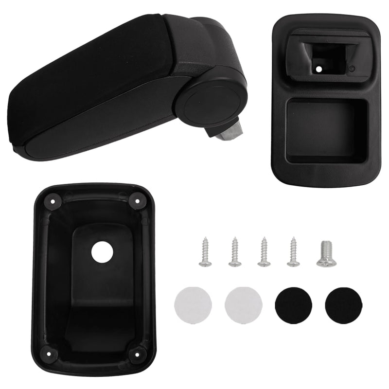 Load image into Gallery viewer, Vidaxl armsteun 14x33x(30-45,5) cm abs zwart