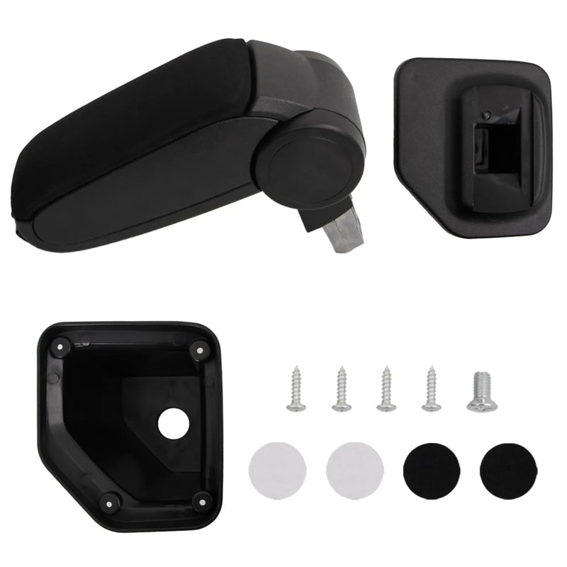 Load image into Gallery viewer, Vidaxl armsteun 15x32x(40-52) cm abs zwart