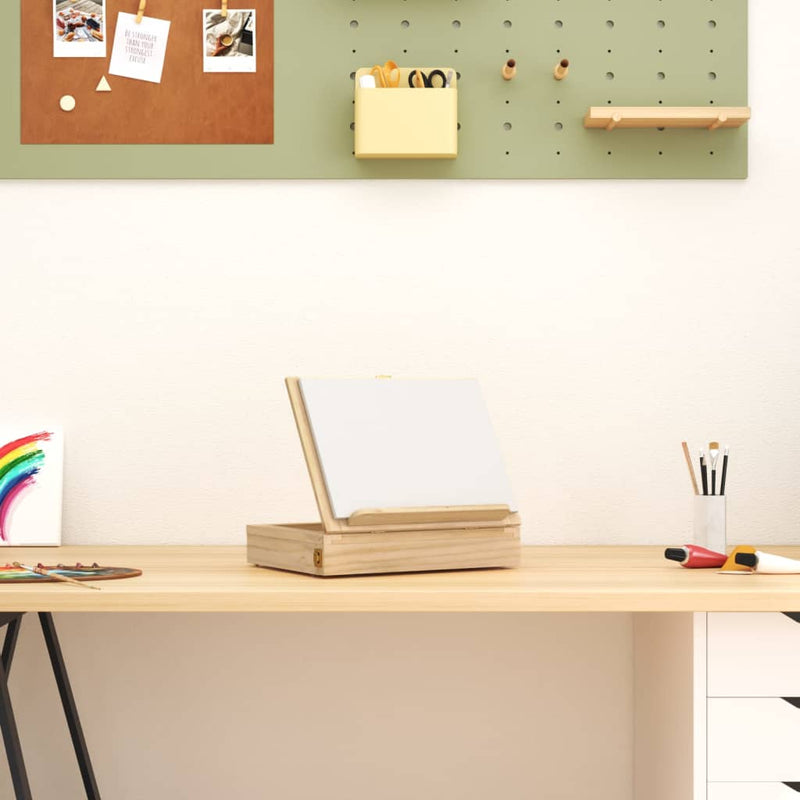 Load image into Gallery viewer, Vidaxl tafelezel met lade 33,5x25,5x7 cm massief grenenhout