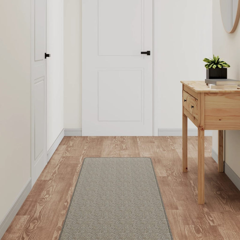 Load image into Gallery viewer, Vidaxl tapijtloper 50x200 cm sisal-look zilverkleurig