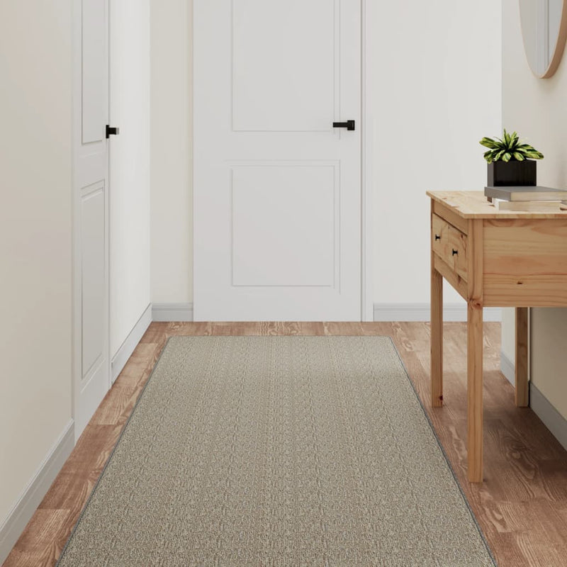 Load image into Gallery viewer, Vidaxl tapijtloper 80x250 cm sisal-look zilverkleurig