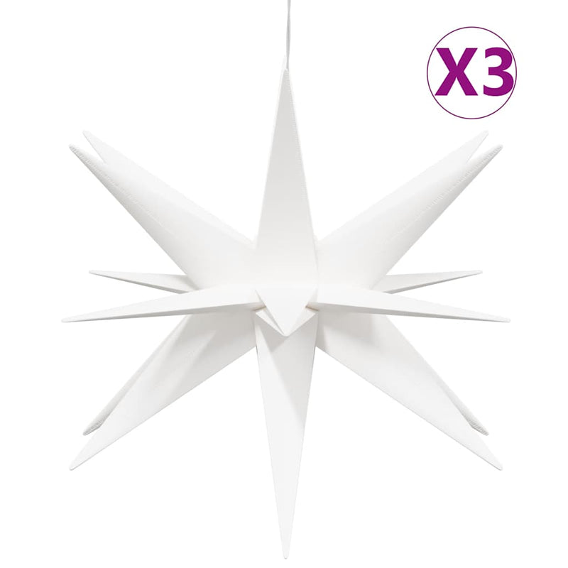 Afbeelding laden in galerijviewer, Vidaxl kerstlampen met led's 3 st inklapbaar 57 cm wit