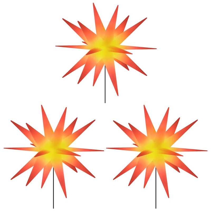 Load image into Gallery viewer, VidaXL Kerstlampen met grondpin en LED's 3 st 57 cm rood