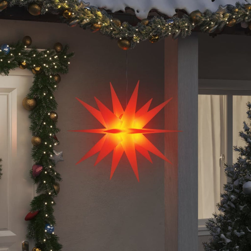 Load image into Gallery viewer, VidaXL Kerstlampen met LED's 3 st inklapbaar 100 cm rood