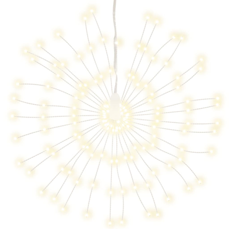 Load image into Gallery viewer, VidaXL Kerstverlichting vuurwerk 2 st 140 warmwitte LED's 17 cm