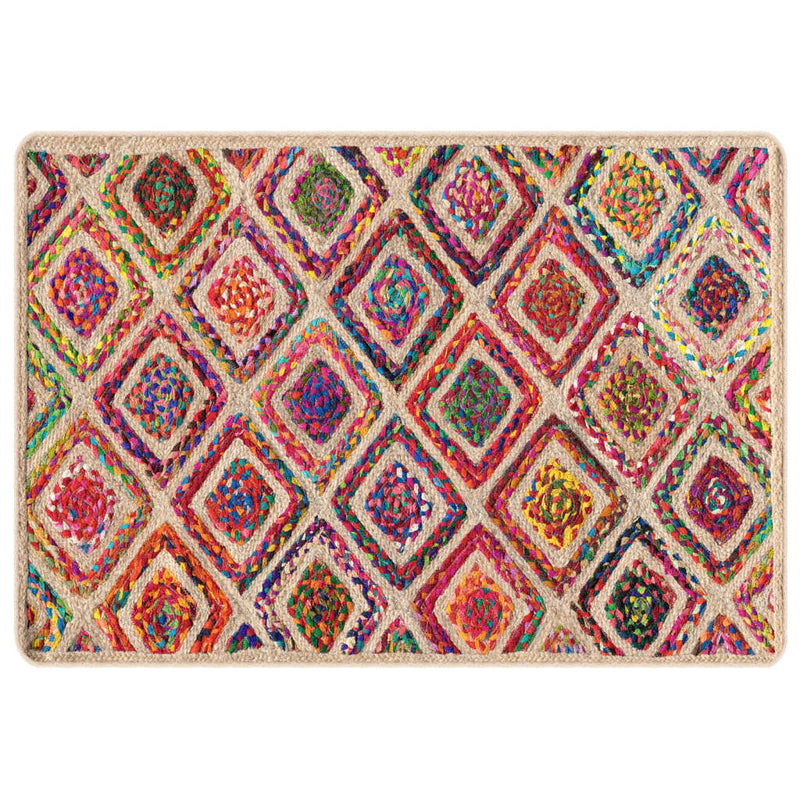 Load image into Gallery viewer, Vidaxl vloerkleed wasbaar anti-slip 120x180 cm meerkleurig