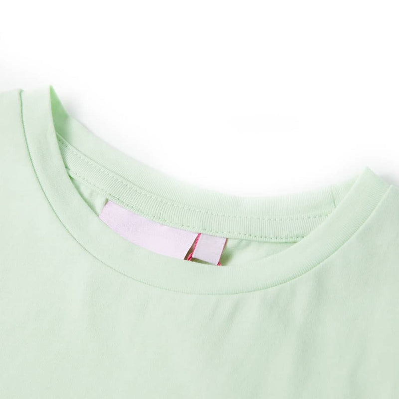 Load image into Gallery viewer, VidaXL Kindershirt met kapmouwen 116 zachtgroen