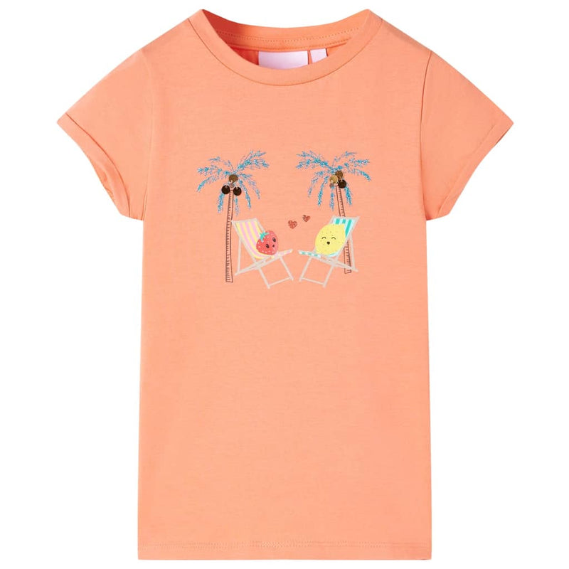 Load image into Gallery viewer, Vidaxl kindershirt 128 perzikkleurig