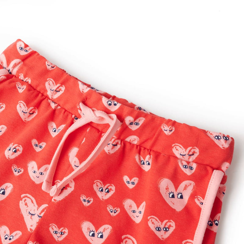 Load image into Gallery viewer, VidaXL Kindershort met trekkoord 92 rood