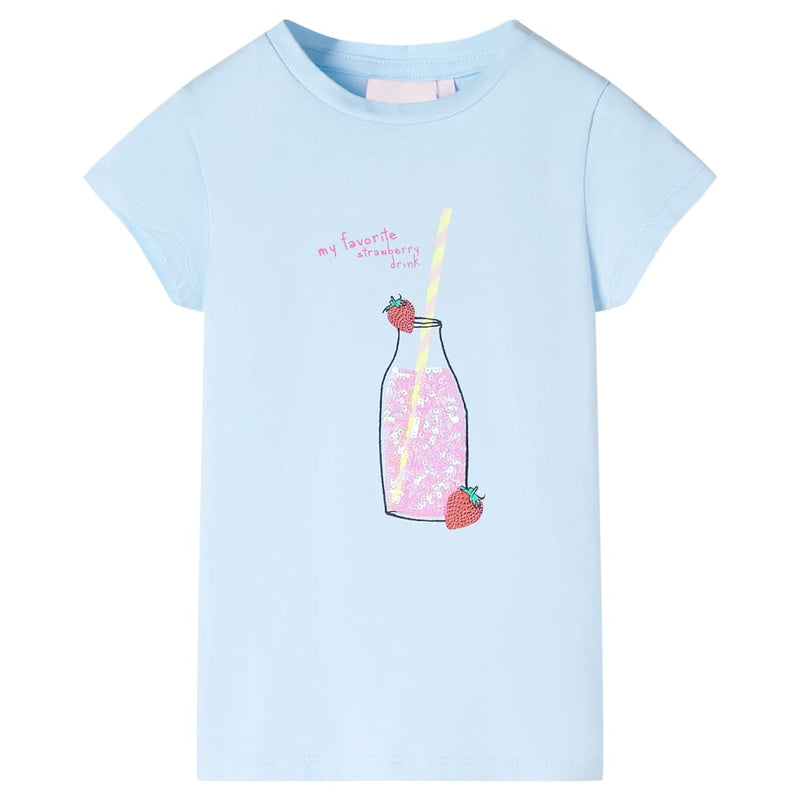 Load image into Gallery viewer, VidaXL Kindershirt 128 zachtblauw