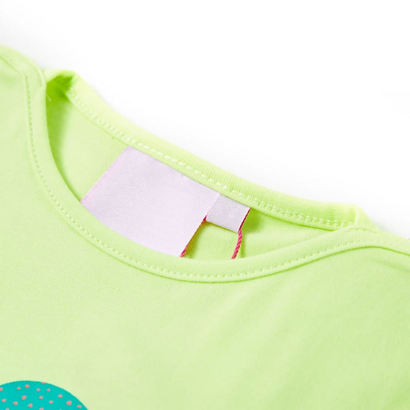 Load image into Gallery viewer, VidaXL Kindershirt 128 fluorescerend geel