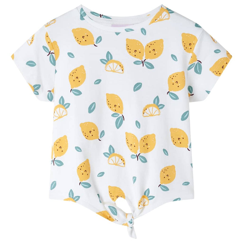 Load image into Gallery viewer, Vidaxl kindershirt met knoop in de zoom 92 ecru