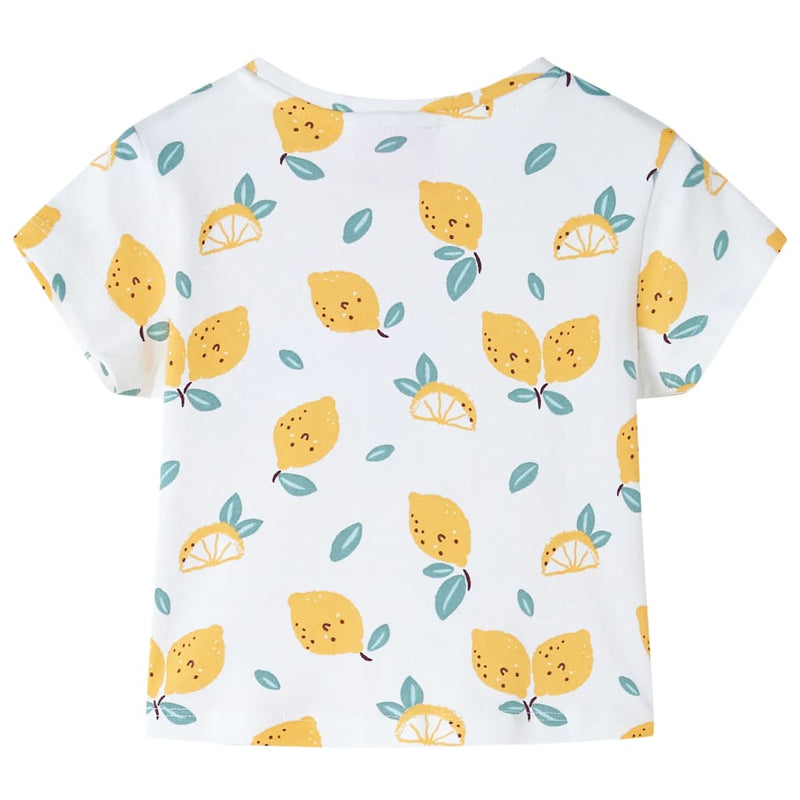 Load image into Gallery viewer, Vidaxl kindershirt met knoop in de zoom 116 ecru