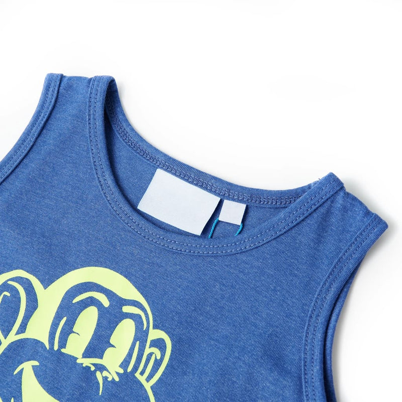 Load image into Gallery viewer, VidaXL Kindertopje 140 gemêleerd blauw