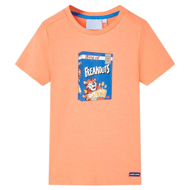 Load image into Gallery viewer, VidaXL Kindershirt met korte mouwen 92 neonoranje