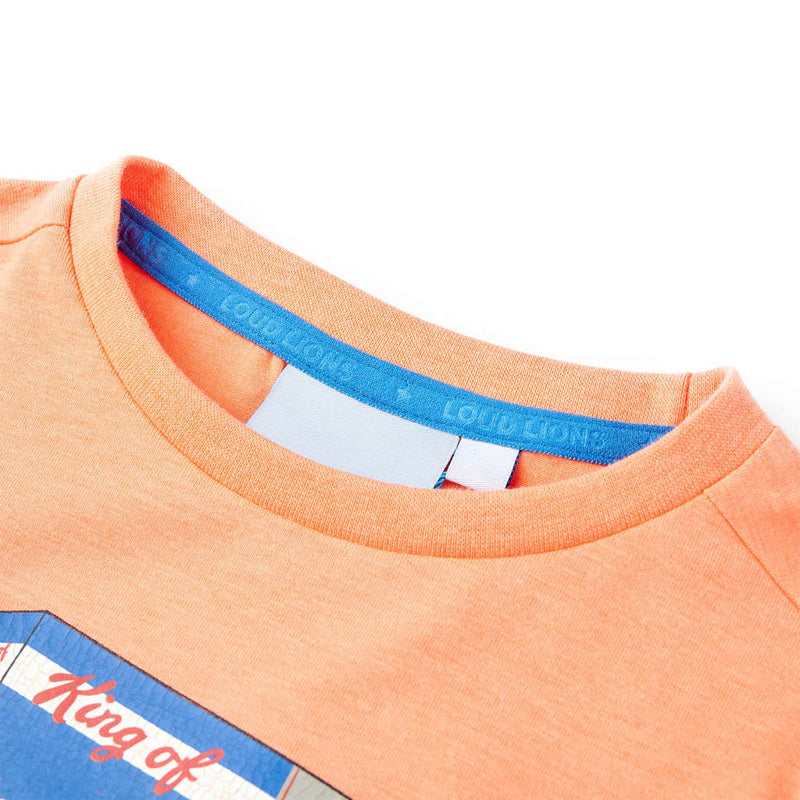 Load image into Gallery viewer, VidaXL Kindershirt met korte mouwen 116 neonoranje