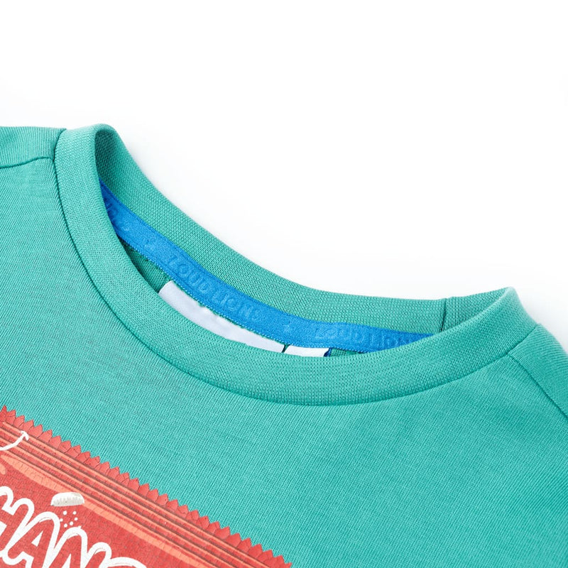 Load image into Gallery viewer, VidaXL Kindershirt met korte mouwen 140 donkermintkleurig