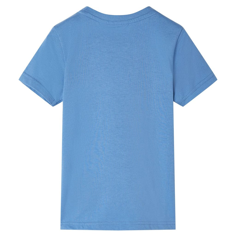 Load image into Gallery viewer, VidaXL Kindershirt met korte mouwen 116 middenblauw