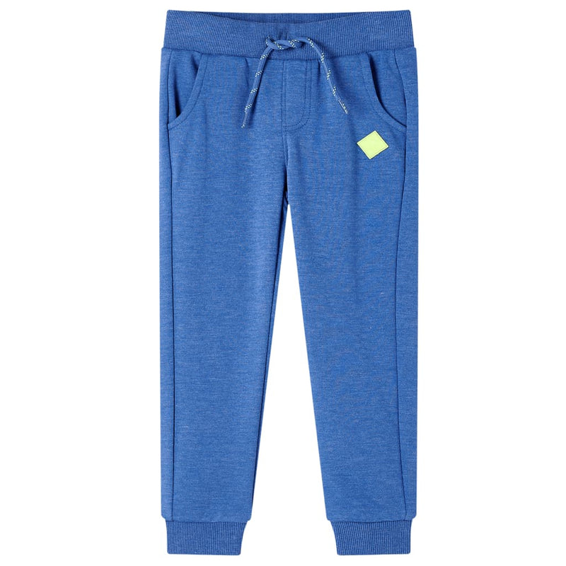 Load image into Gallery viewer, VidaXL Kinderjoggingbroek 92 gemêleerd blauw