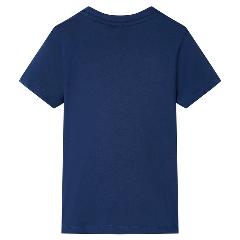 Load image into Gallery viewer, VidaXL Kindershirt met korte mouwen 128 donkerblauw