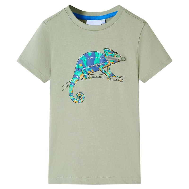 Load image into Gallery viewer, Vidaxl kindershirt met korte mouwen 128 lichtkakikleurig