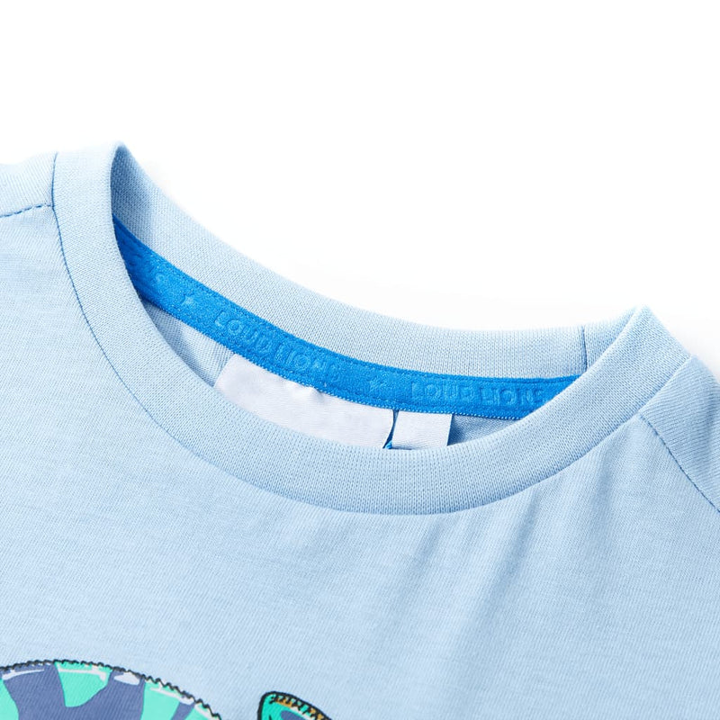 Load image into Gallery viewer, VidaXL Kindershirt met korte mouwen 116 lichtblauw