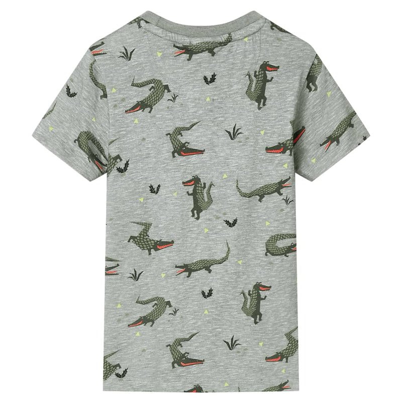 Load image into Gallery viewer, Vidaxl kindershirt 116 gemêleerd lichtkaki