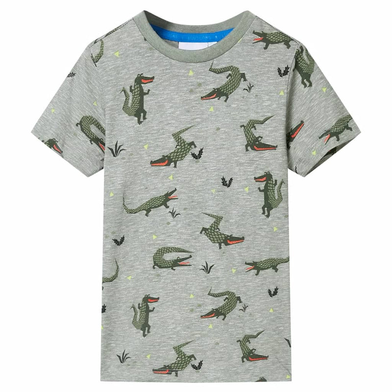 Load image into Gallery viewer, Vidaxl kindershirt 140 gemêleerd lichtkaki